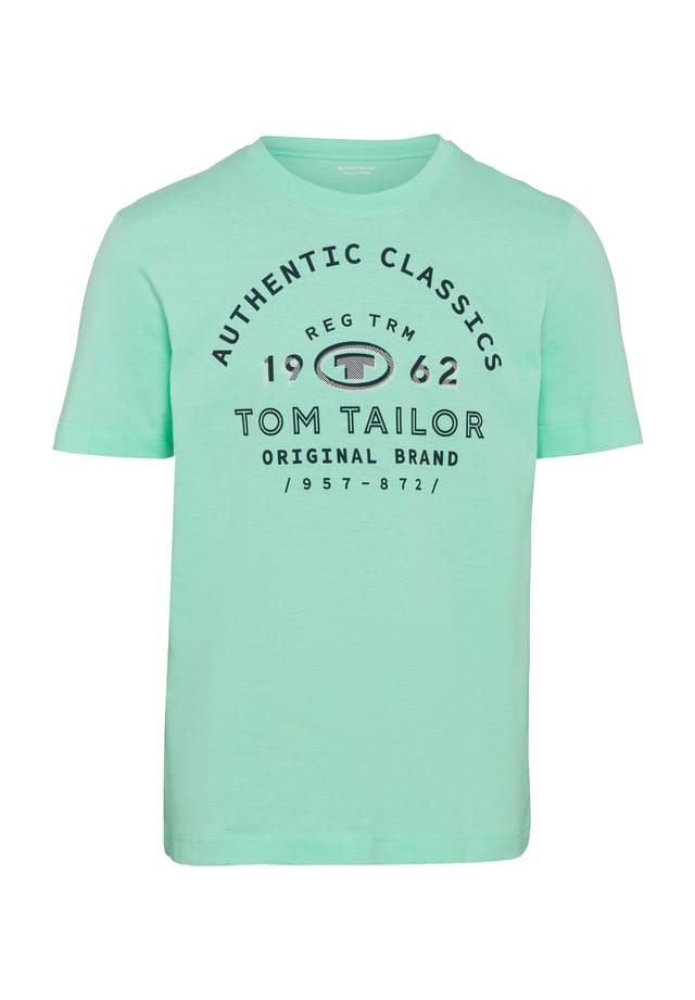 

Рубашка с круглым вырезом Tom Tailor, зеленый