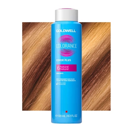 

Colorance Cover Plus Naturals банка 6л Темно-русый 120мл, Goldwell