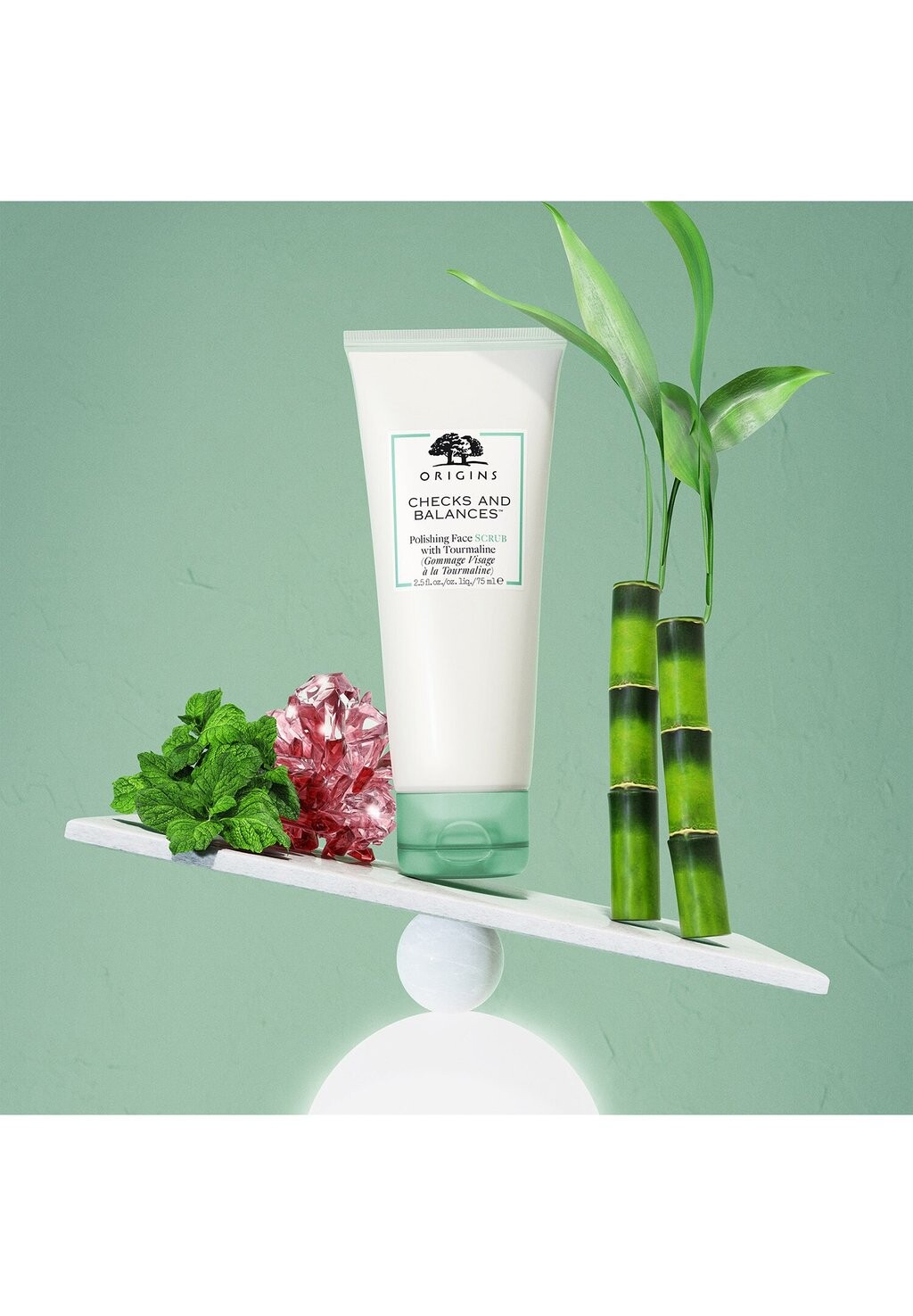 Пилинг для лица CHECKS AND BALANCES™ POLISHING FACE SCRUB WITH TOURMALINE Origins — фото 4