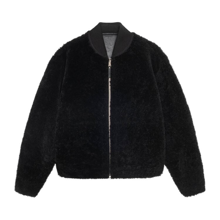 

Бомбер Stussy Shearling Reversible Bomber, черный
