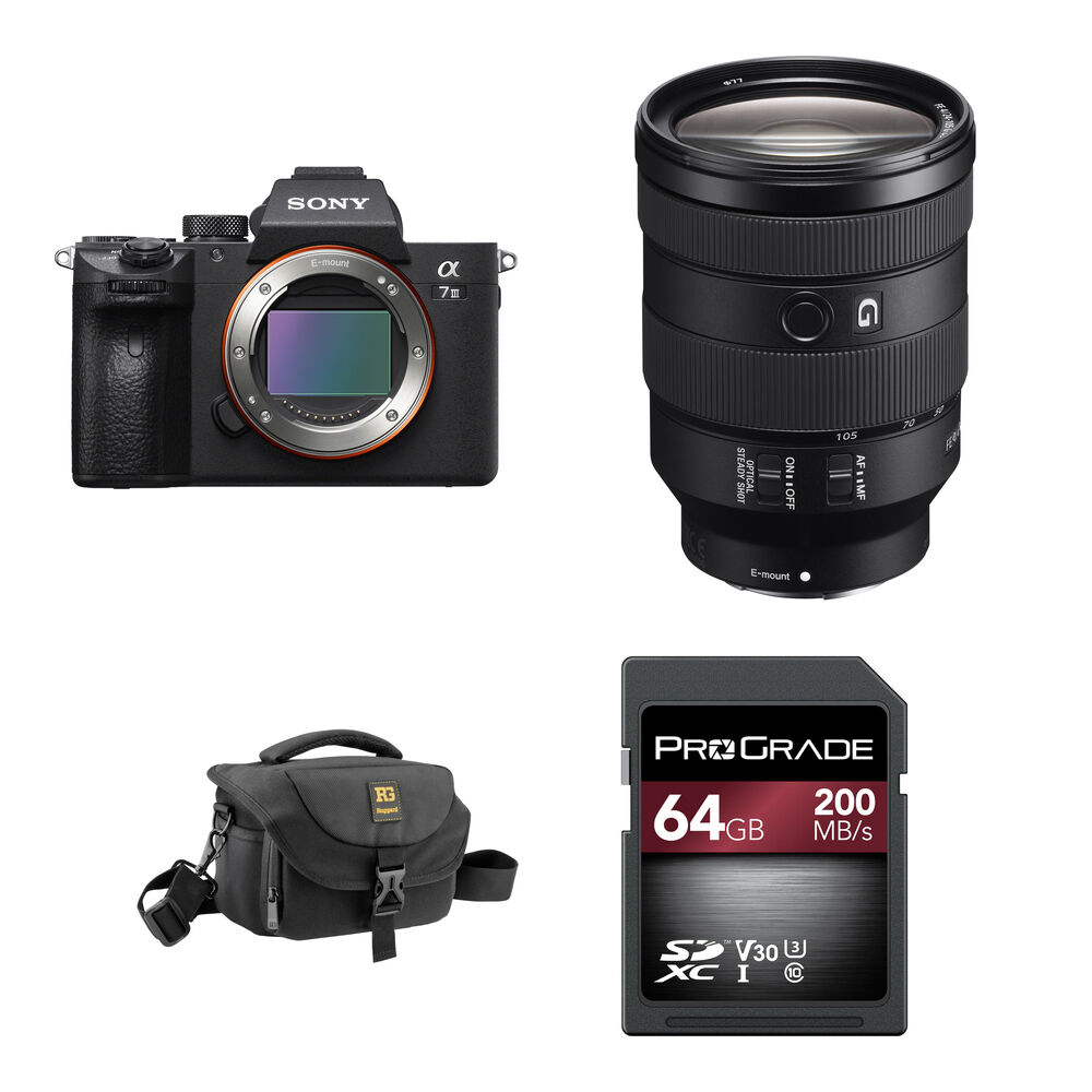

Беззеркальная камера Sony a7 III Mirrorless Camera with 24-105mm f/4 Lens and Basic