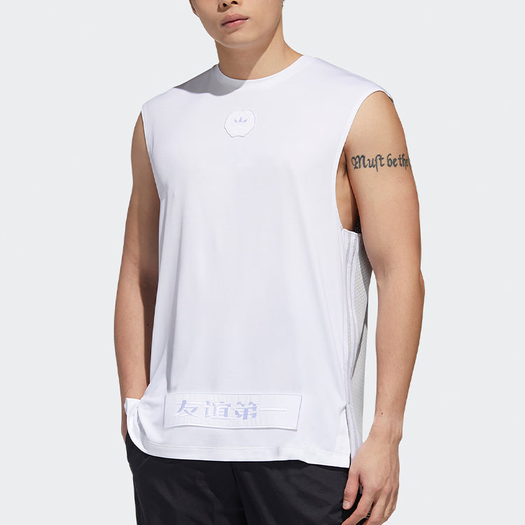Спортивная майка Adidas originals MIC TANK BB, белая — фото 3