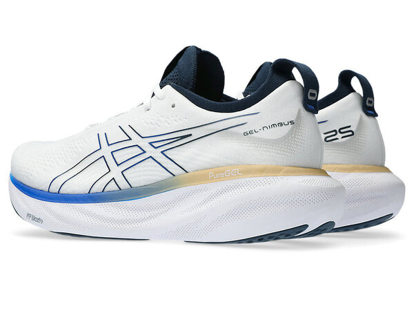Кроссовки гель нимбус 25 обувь Asics, белый — фото 4