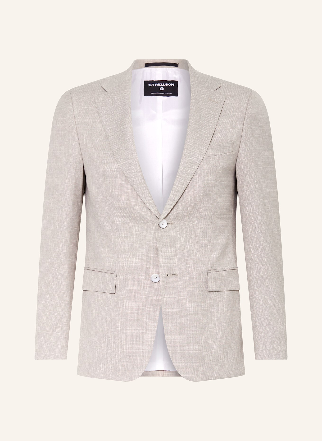 

Пиджак alzer slim fit Strellson, бежевый
