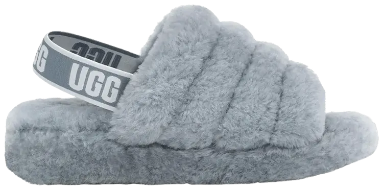 Шлепанцы UGG Wmns Fluff Yeah Slide 'Ash Fog', синий