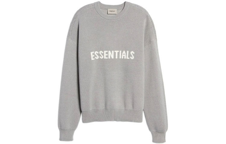 Спортивная толстовка Fear of God Essentials SS21 x Nordstrom Knit Logo Sweatshirt 'Cement' FOG-SS21-667, серый — фото 2