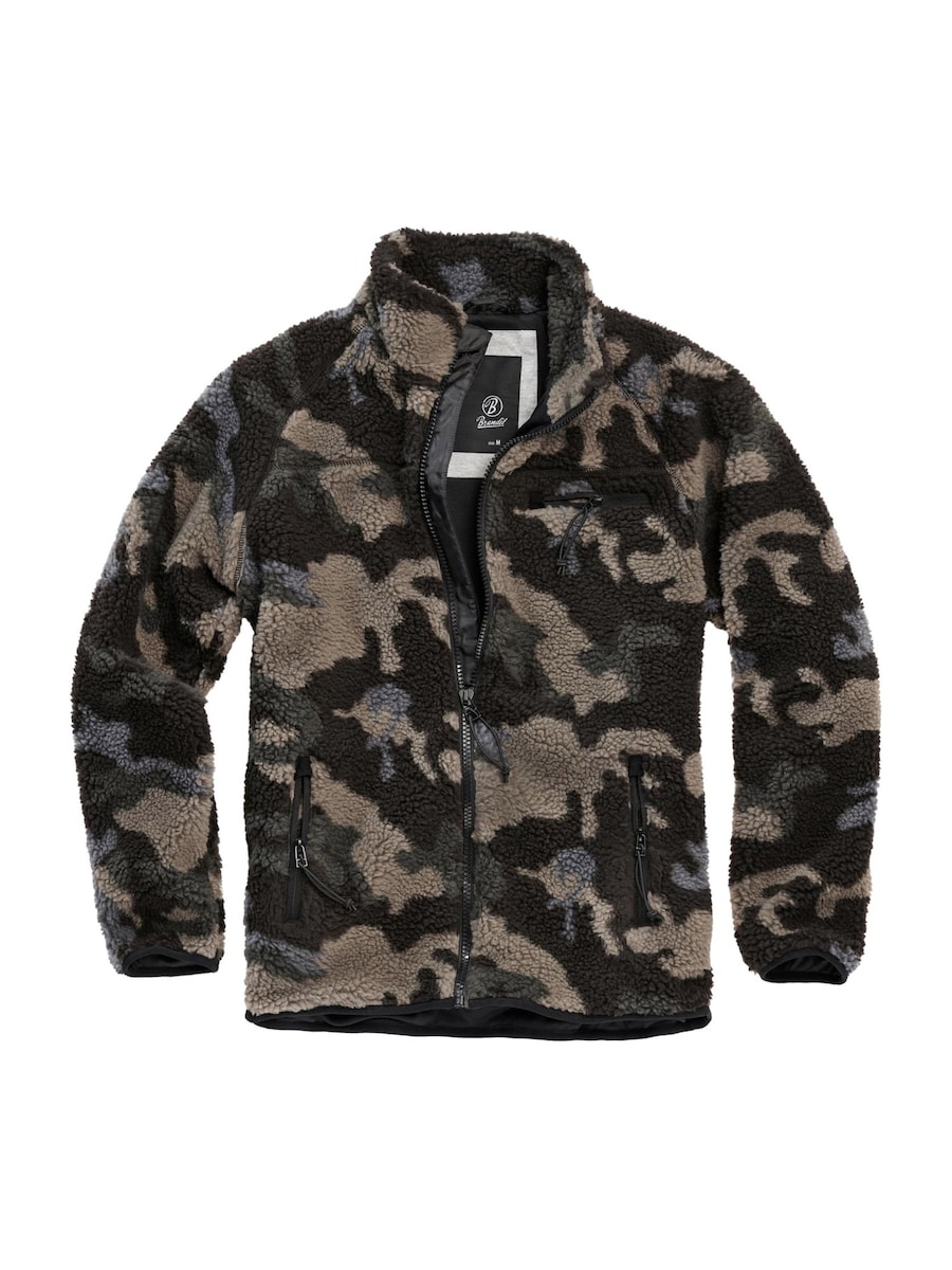 

Флисовая куртка Brandit, серый/антрацит/серо-бежевый