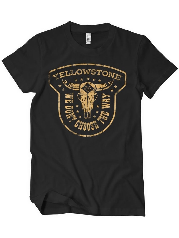 

Футболка We Don't Choose The Way Big Tall T-Shirt черного цвета yellowstone, Черный, Футболка We Don't Choose The Way Big Tall T-Shirt черного цвета yellowstone