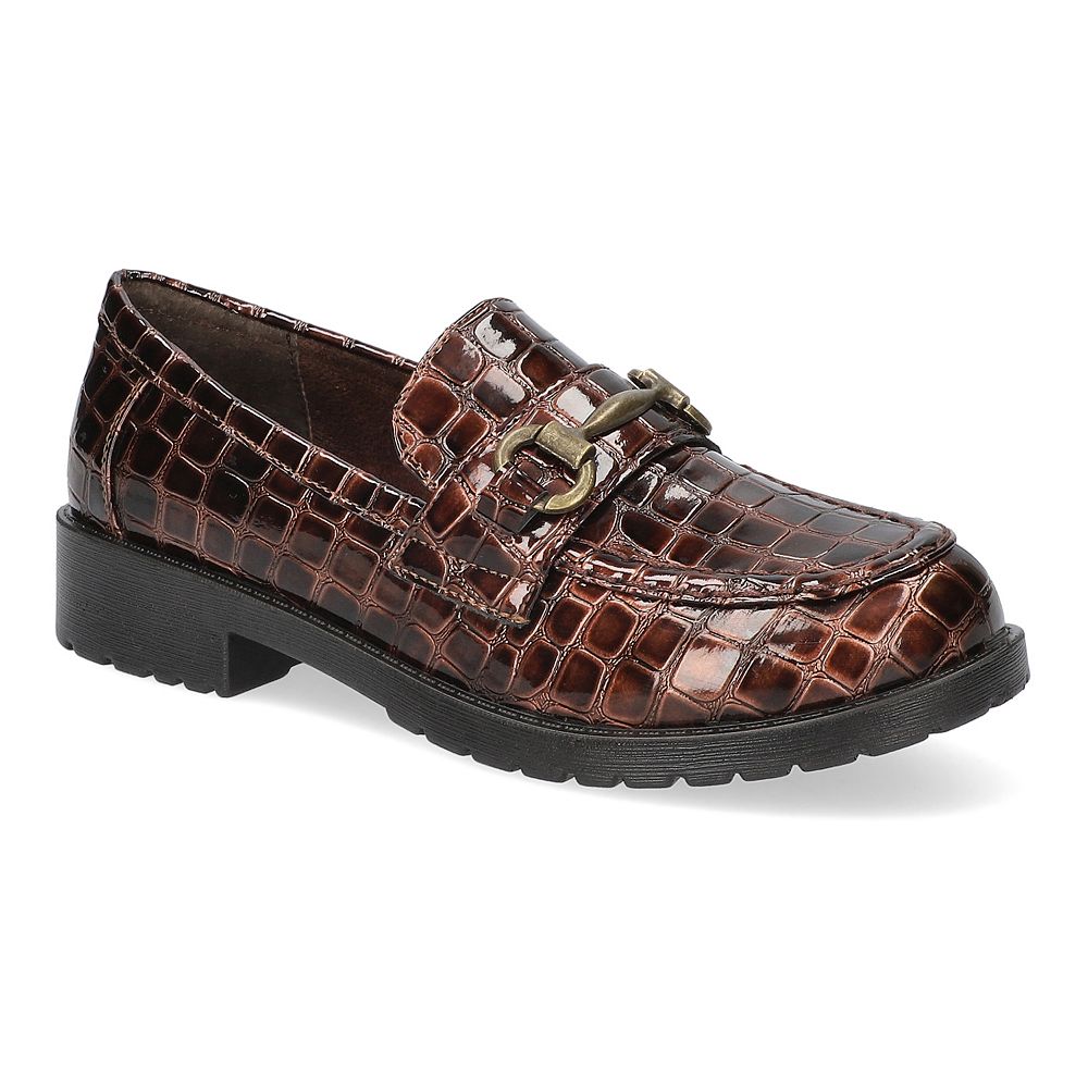 

Женские лоферы Easy Street Witney Comfort, цвет Brown Croco