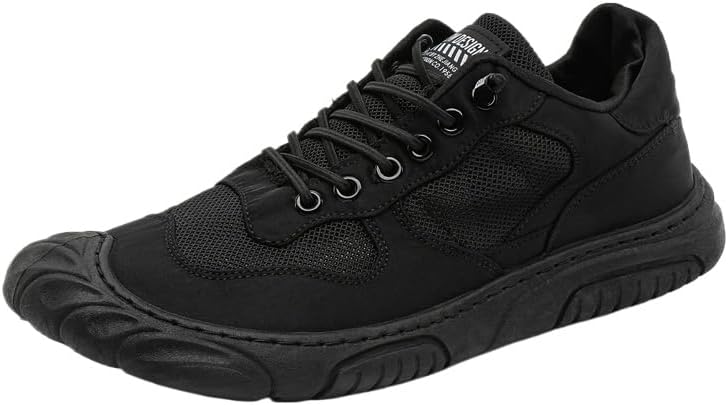 

Мужские кроссовки Hhhchpm для бега, ультралегкие, дышащие, прогулочные, нескользящие, спортивные модные кроссовки из сетки, для тренировок и повседневной носки, ортопедические спортивные туфли, черный