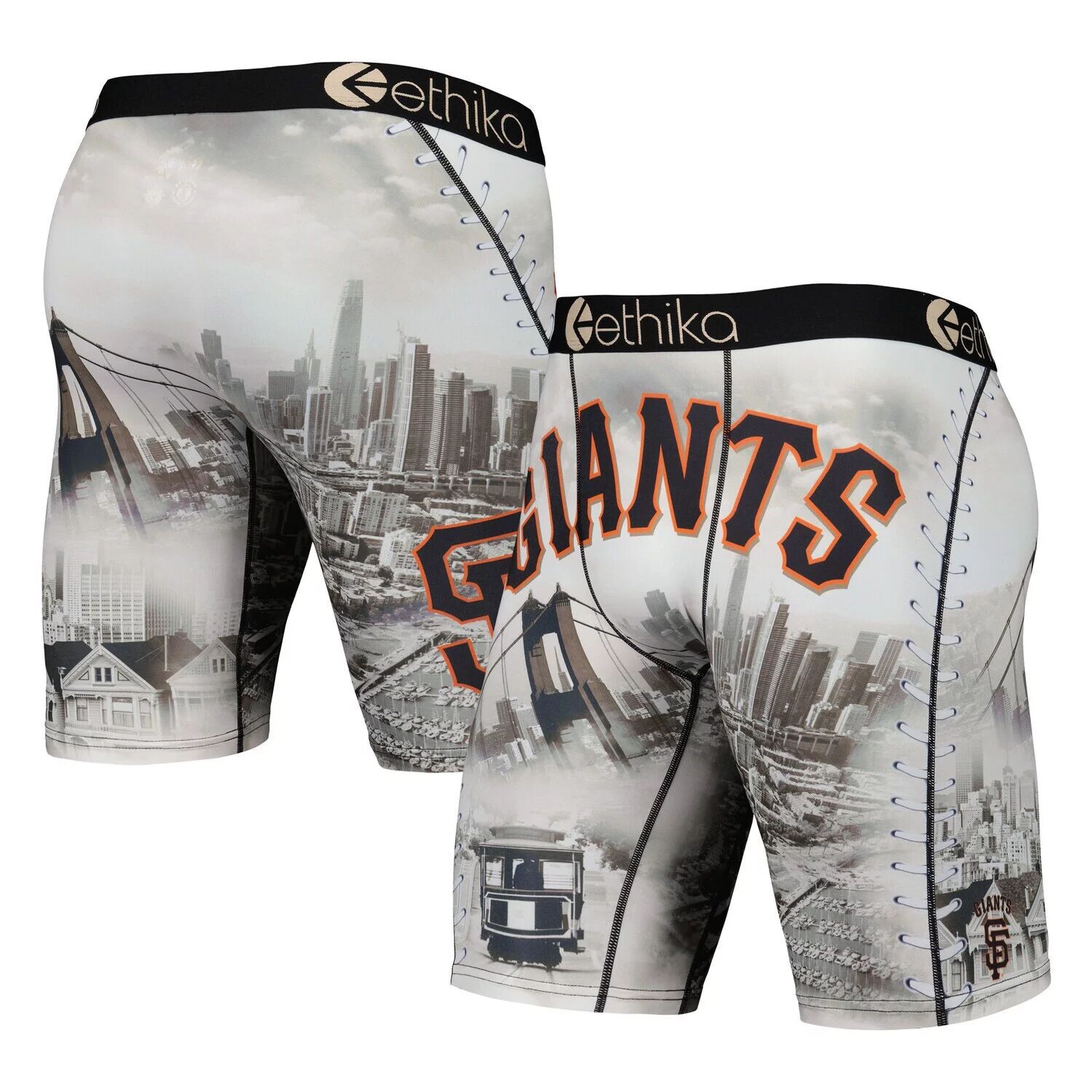 

Мужские кремовые боксеры Ethika San Francisco Giants DNA