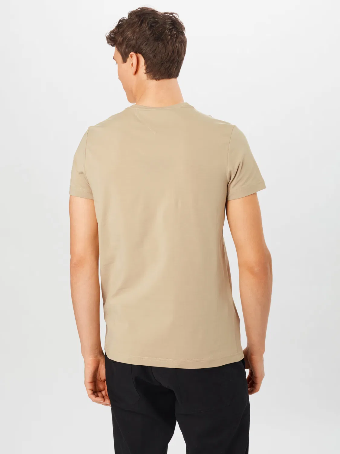 Slim fit Футболка Tommy Hilfiger, Beige — фото 3