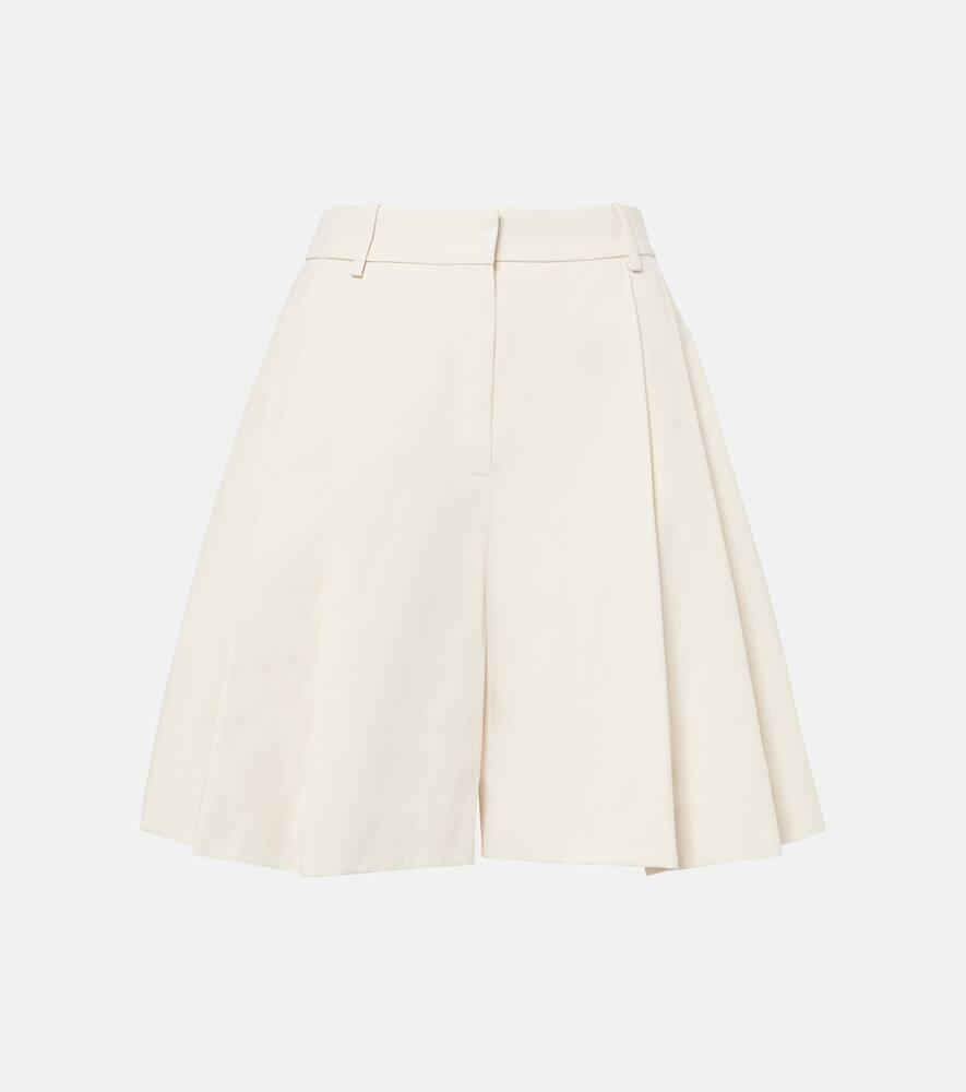 

Хлопковые шорты из парусины Nina Ricci, Cream
