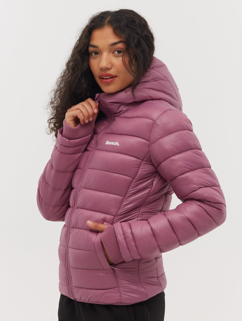 

Утепленная стеганая куртка Kara Bench., цвет mulberry