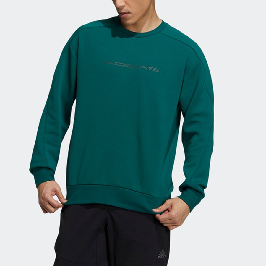 Худи Men's adidas Th Eng Sweat Logo Printing Casual Sports Pullover Forest Green, зеленый — фото 3