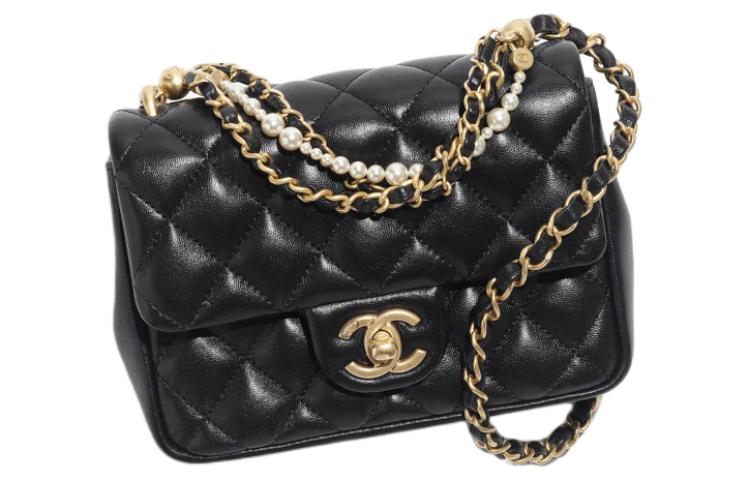 CHANEL Лакированная сумка-клатч из овечьей кожи — фото 3