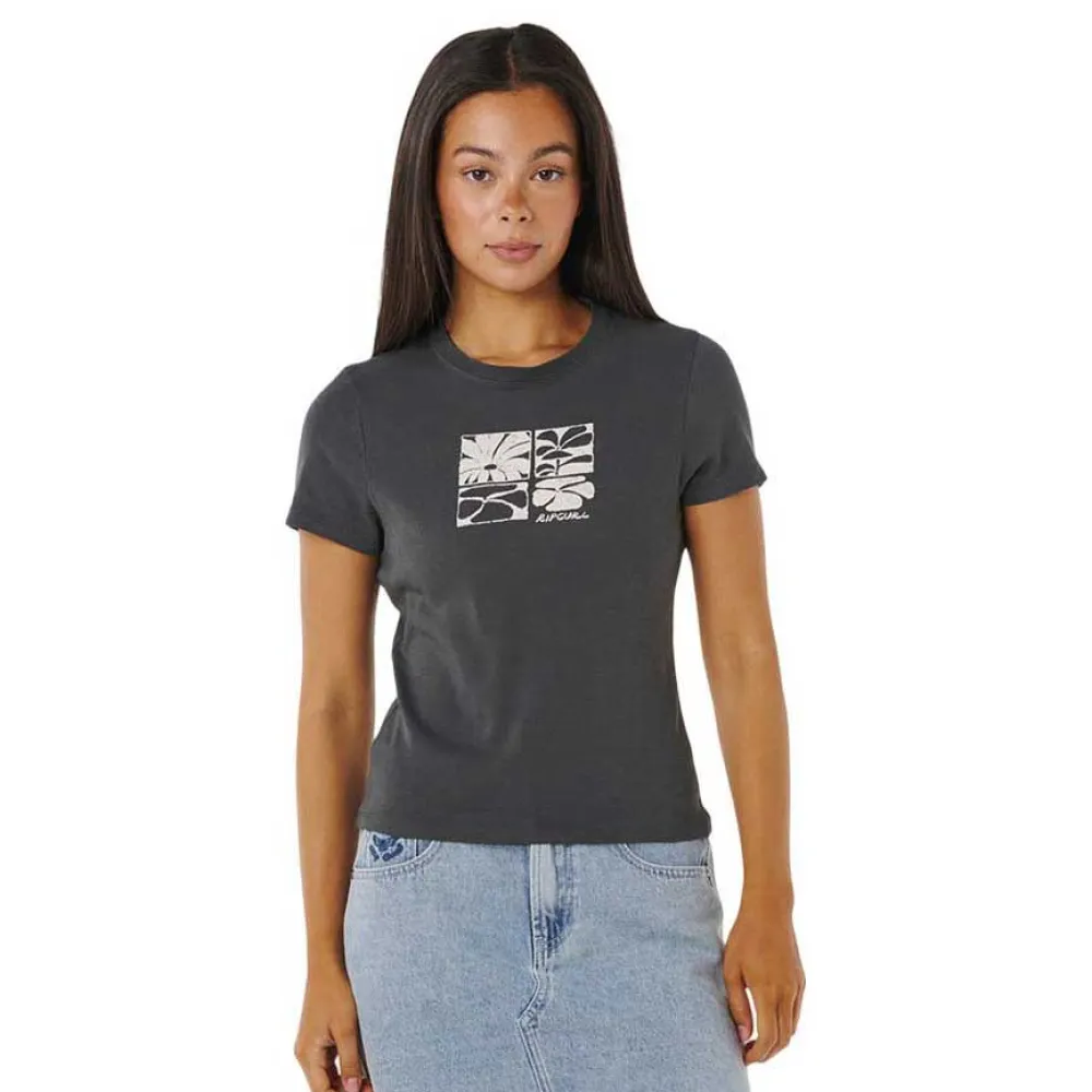 

Футболка с коротким рукавом Rip Curl Oceanic Fitted, серый