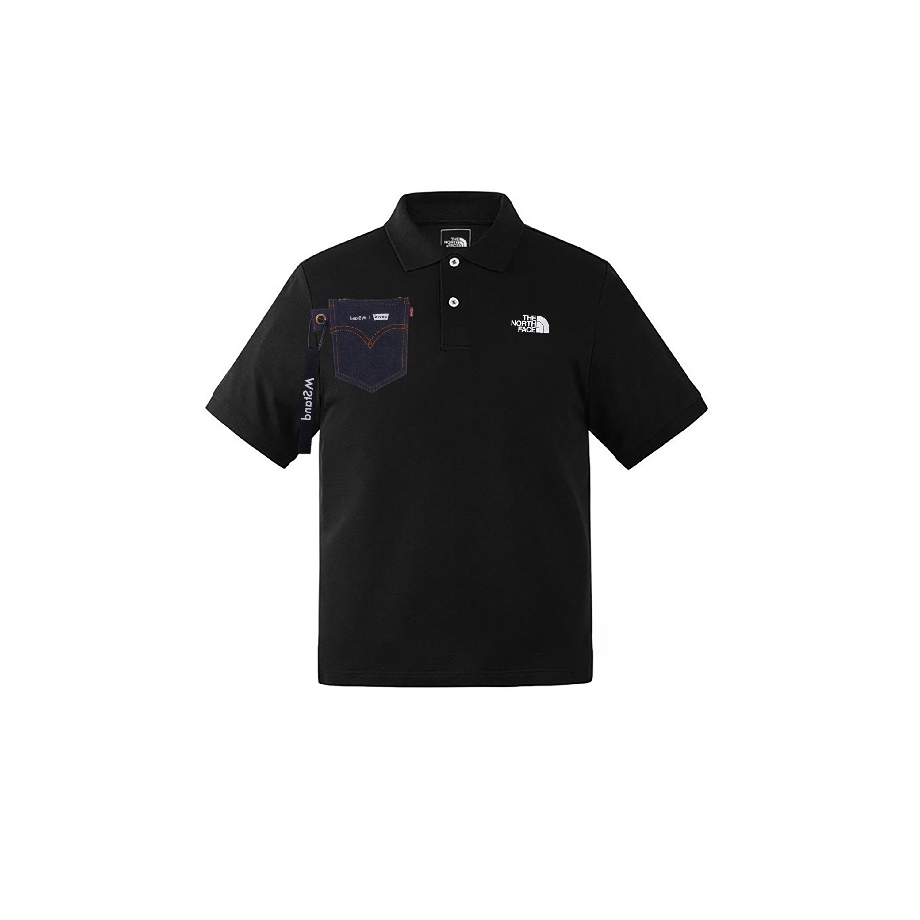 

Мужская поло с коротким рукавом THE NORTH FACE, черный