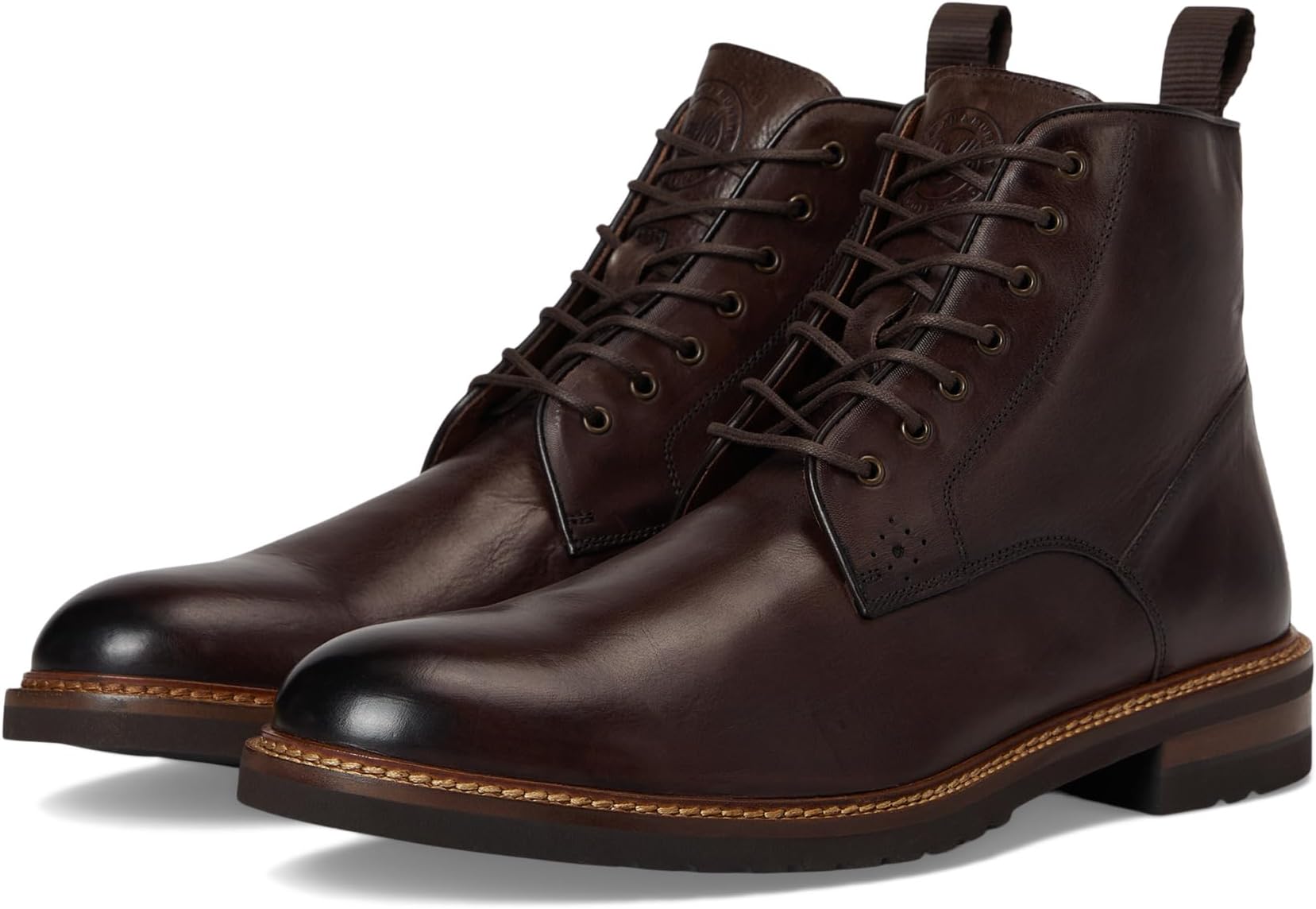 

Ботинки Johnston & Murphy Collection Men's Hartford Plain Toe Boots, Dark Brown Italian Calfskin