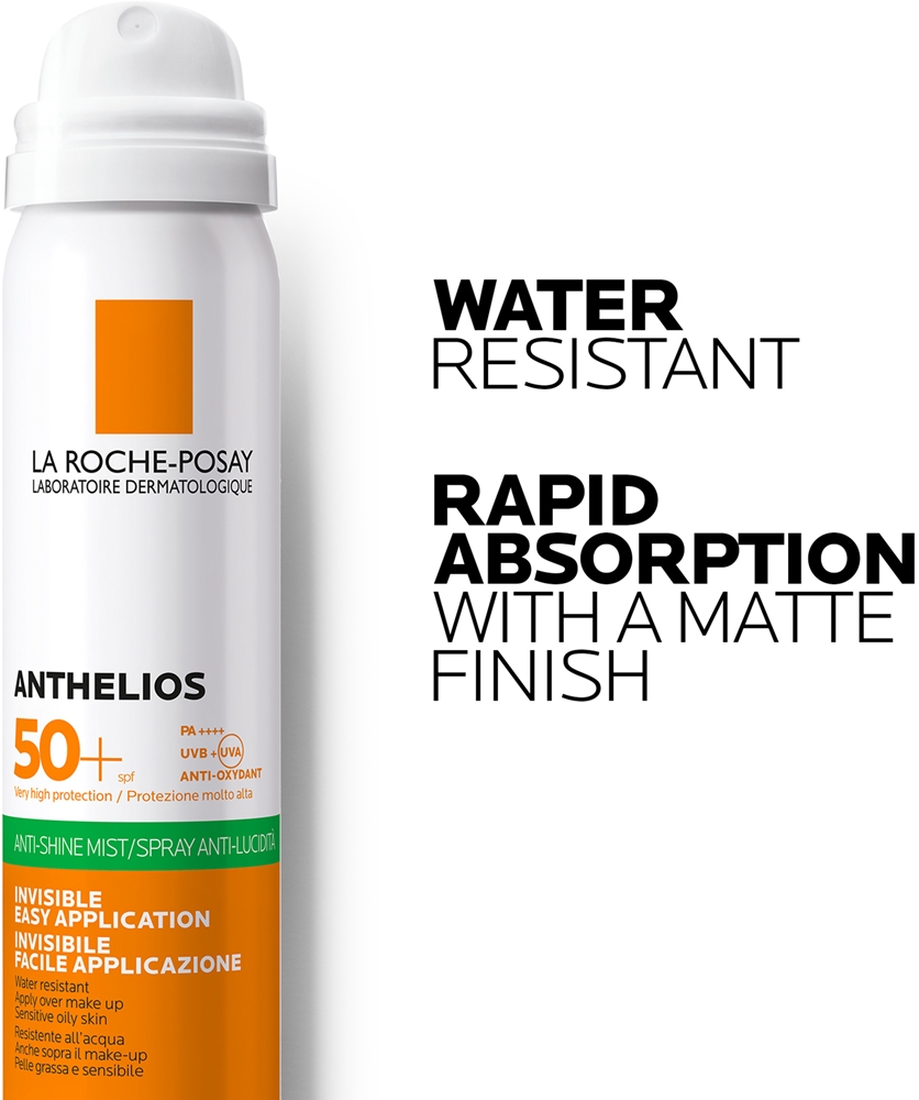 Освежающий матирующий спрей для лица Anthelios SPF 50+ La Roche-Posay, 75 мл — фото 4
