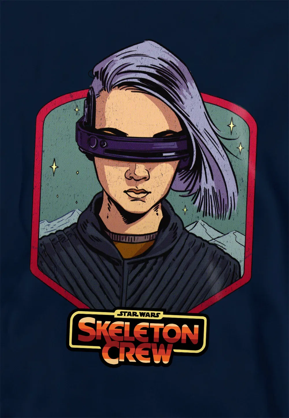 Детская худи Star Wars: Skeleton Crew Disney, темно-синий — фото 2