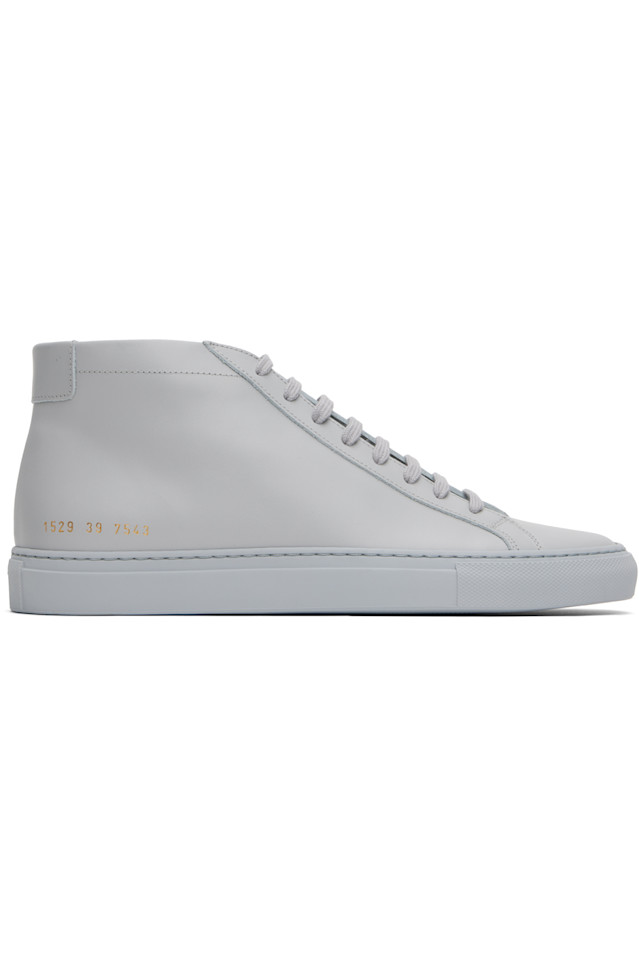 

Оригинальные кроссовки Achilles mid Common Projects, серый