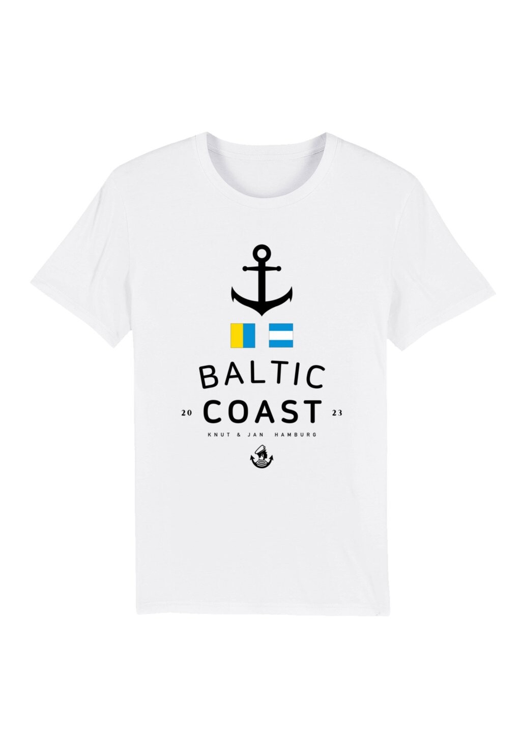 

Футболка с принтом OSTSEE FLAGGEN KNUT JAN HAMBURG F4NT4STIC, белый