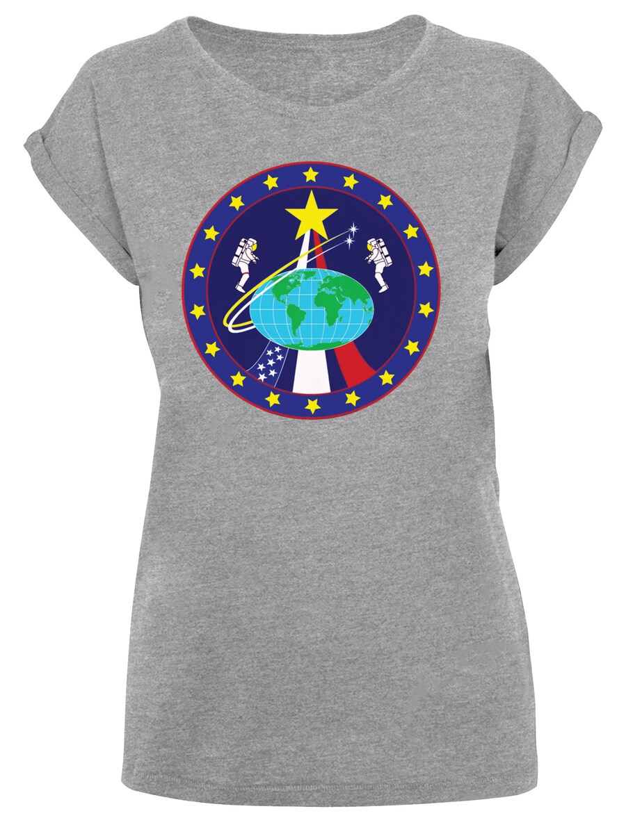

Рубашка F4NT4STIC NASA Classic Globe Astronauts, серый
