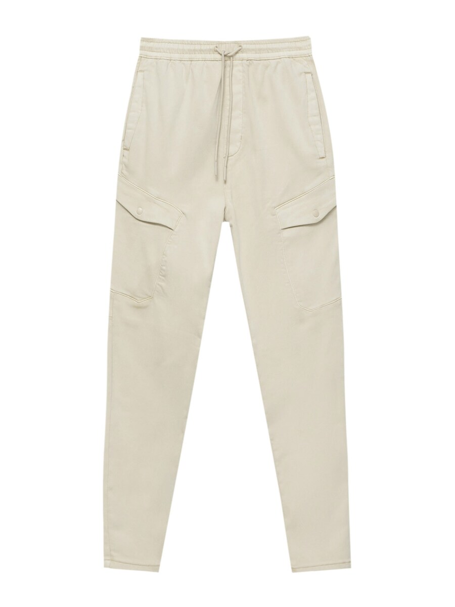 

Обычные брюки- карго Pull&Bear, цвет Ivory