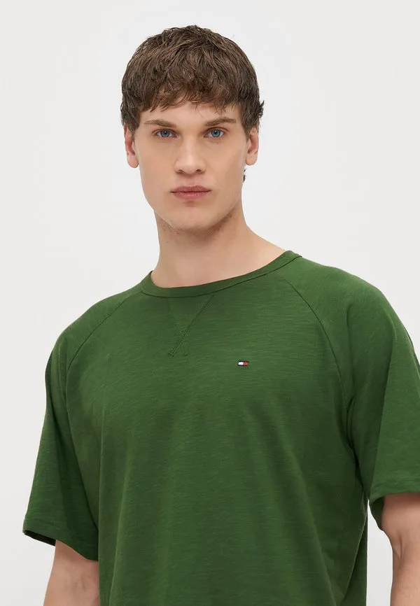 Футболка-Пижама с текстурированным рукавом реглан для отдыха и дома. Tommy Hilfiger, Mountain Pine — фото 4