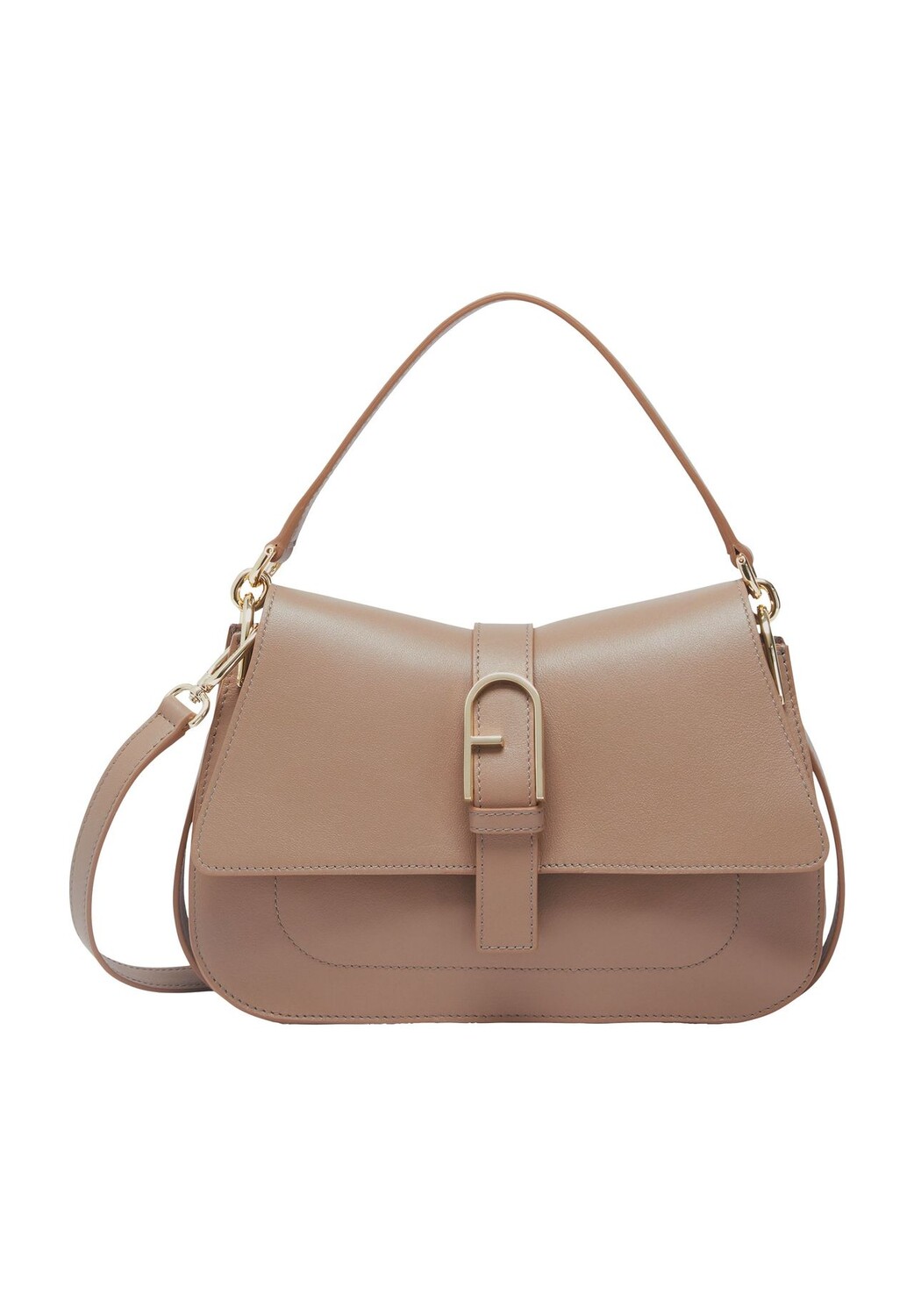 

Кожаная женская сумочка на магнитной застежке FURLA, цвет Greige