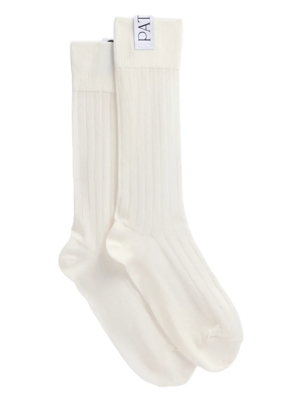 

Носки в рубчик Patou, белый