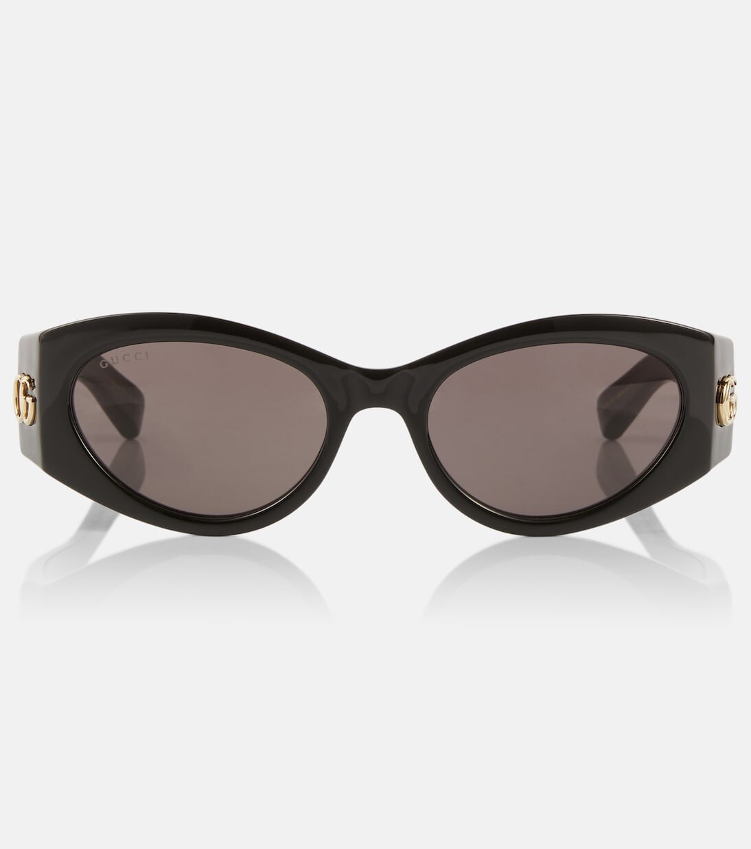 

Овальные солнцезащитные очки gg Gucci, черный