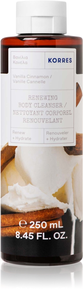 

Шелковистый гель для душа с ароматом ванили и корицы Korres, 250 мл