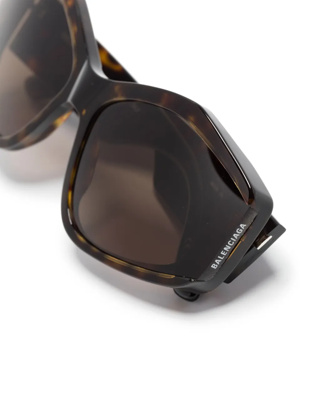 Солнцезащитные очки в оправе 'кошачий глаз' Balenciaga Eyewear, коричневый — фото 3
