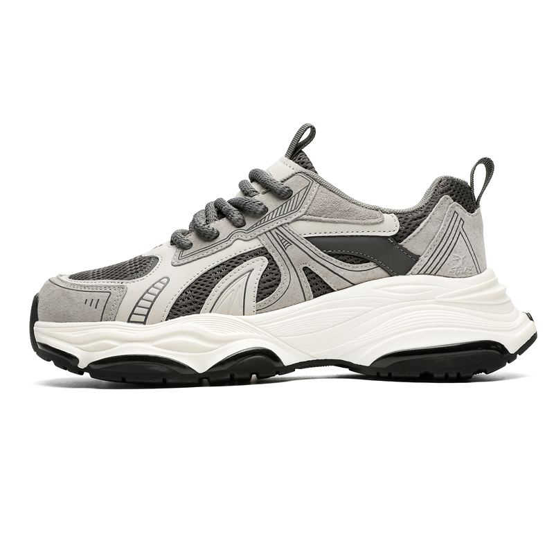 

Kangaroo head Серые мужские кроссовки низкие массивные дышащие устойчивые к истиранию, цвет Gray