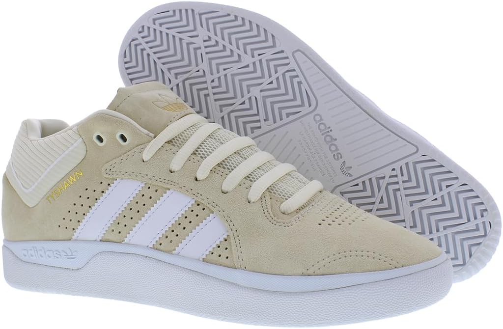 Мужские кроссовки для скейтбординга Adidas Tyshawn, белый/слоновая кость — фото 4