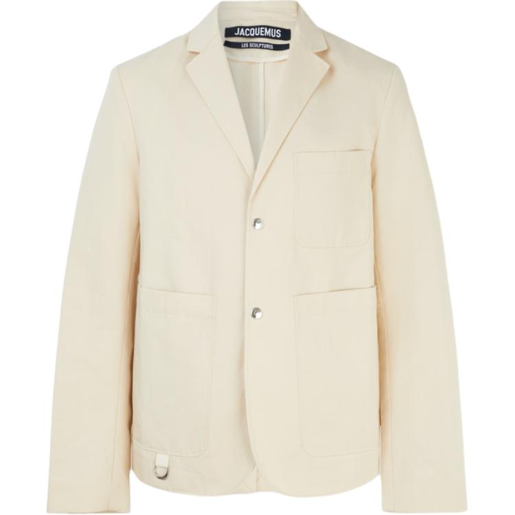 

Jacquemus Мужской деловой костюм светло-желтый, Light Yellow