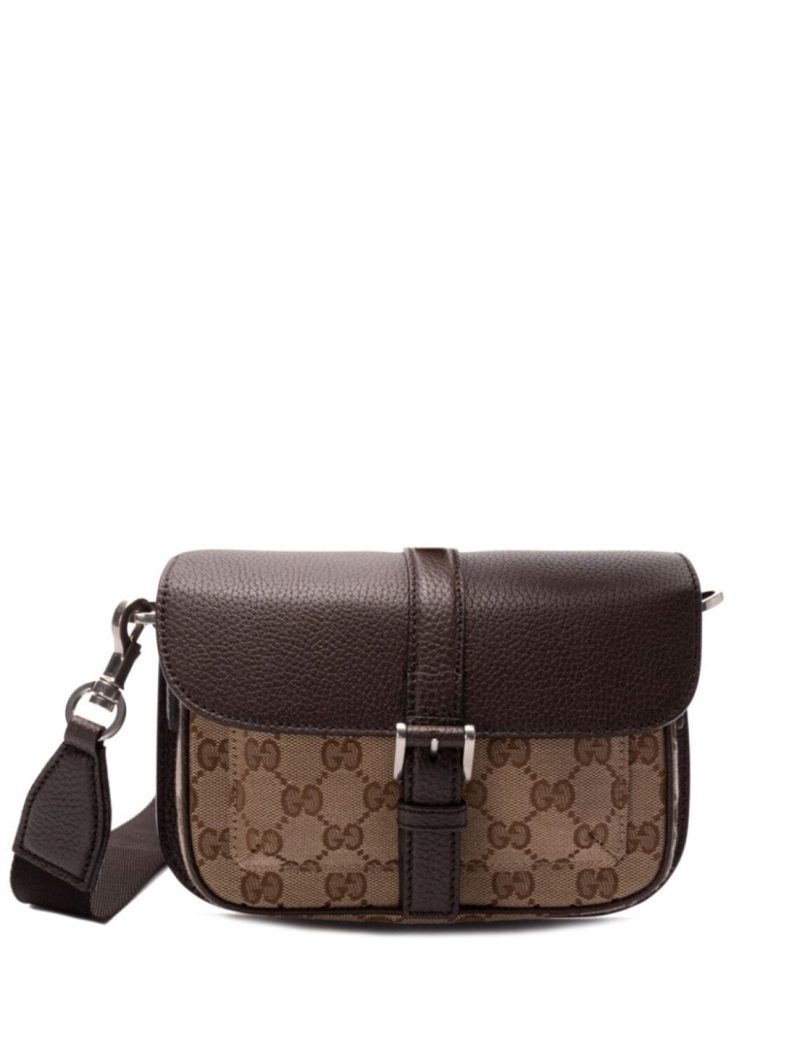 

Gucci сумка через плечо из холста GG, коричневый