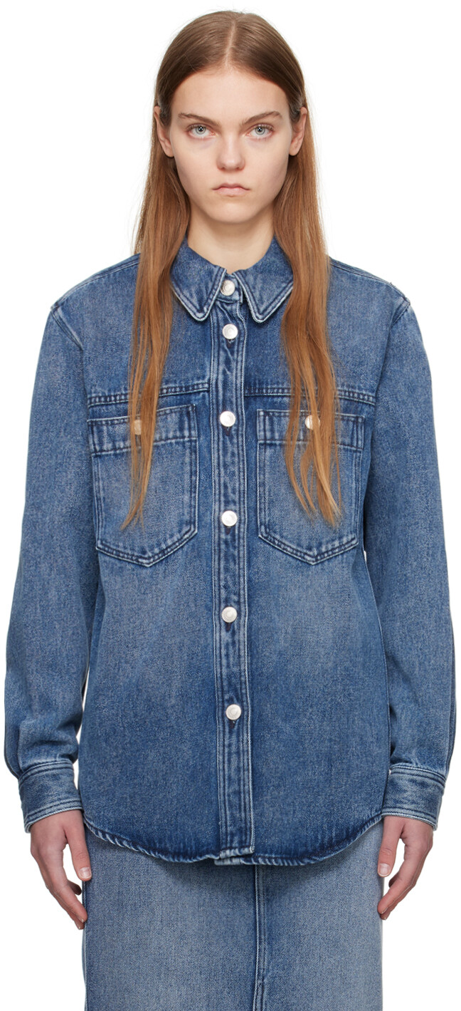 

Синяя джинсовая рубашка Talbot Isabel Marant