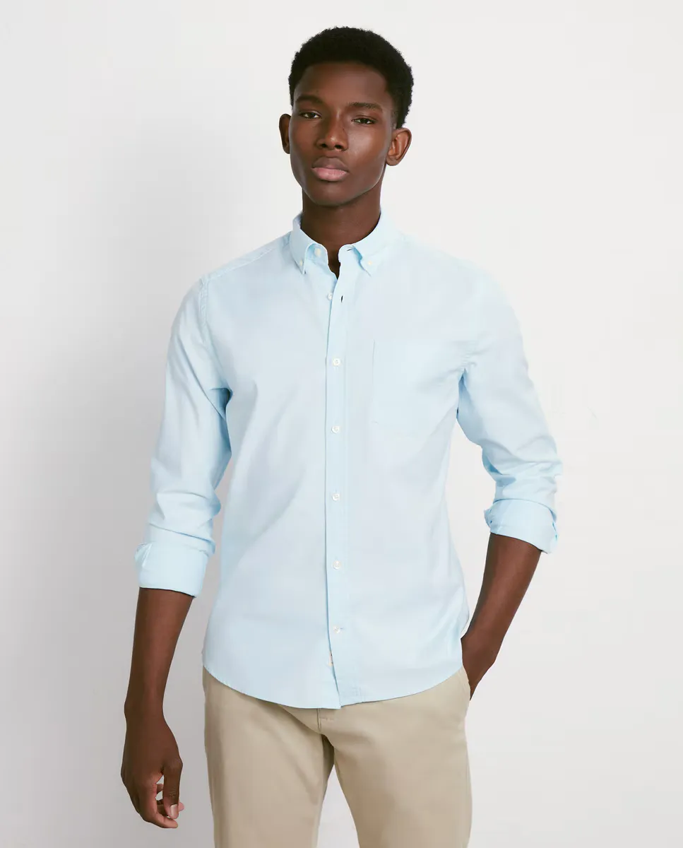 

Мужская рубашка с длинным рукавом Oxford гладкая Easy Wear, зеленый