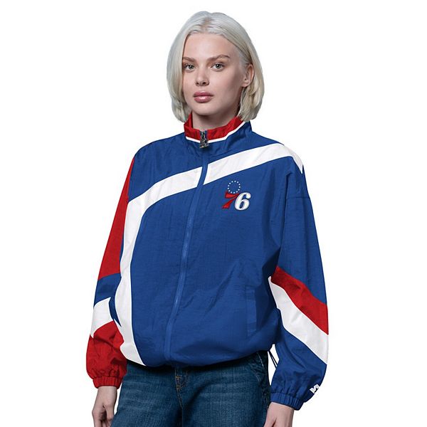 

Женская сине-красная куртка philadelphia 76ers 1st quarter на молнии Starter