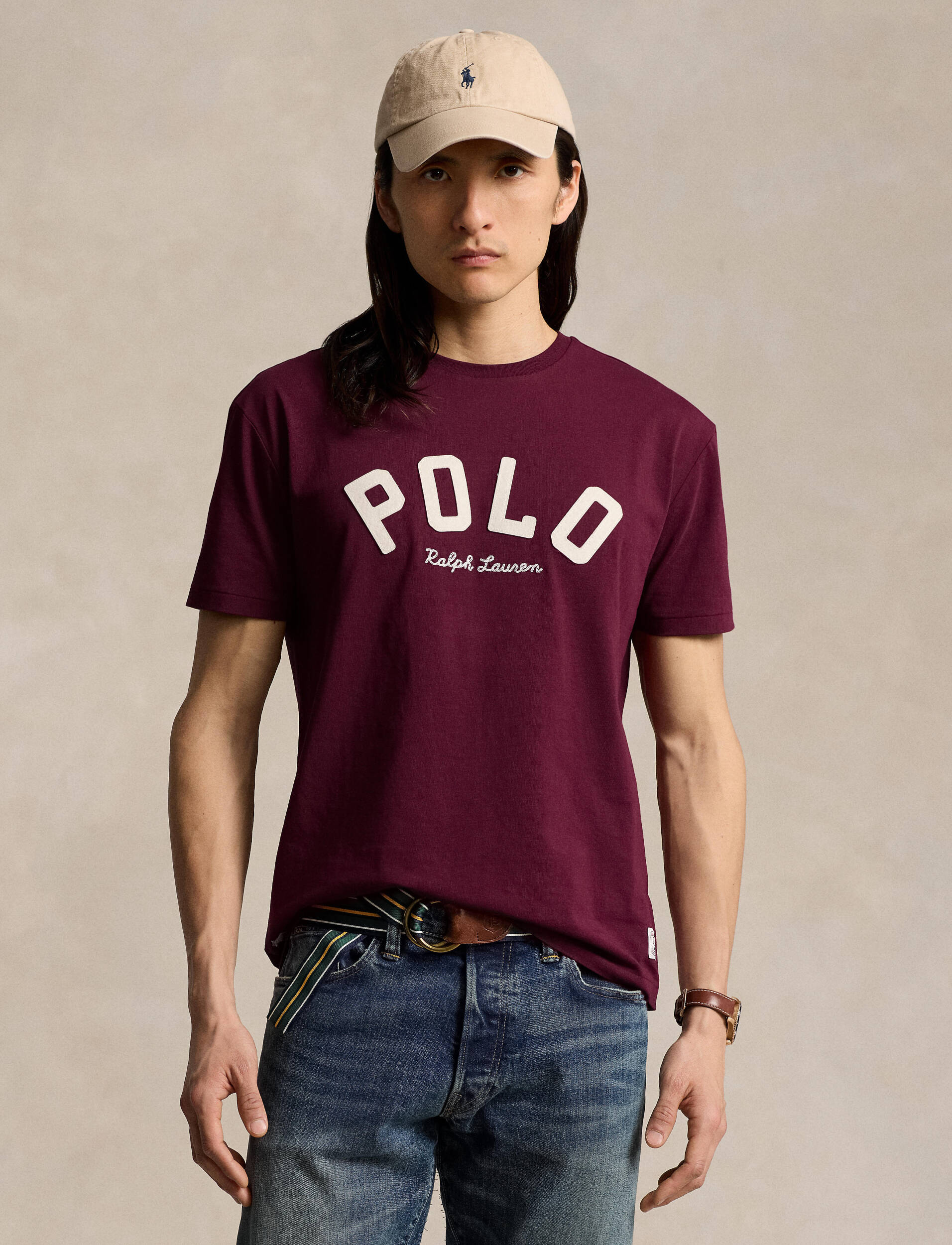 

Футболка POLO RALPH LAUREN Classic fit, бордо