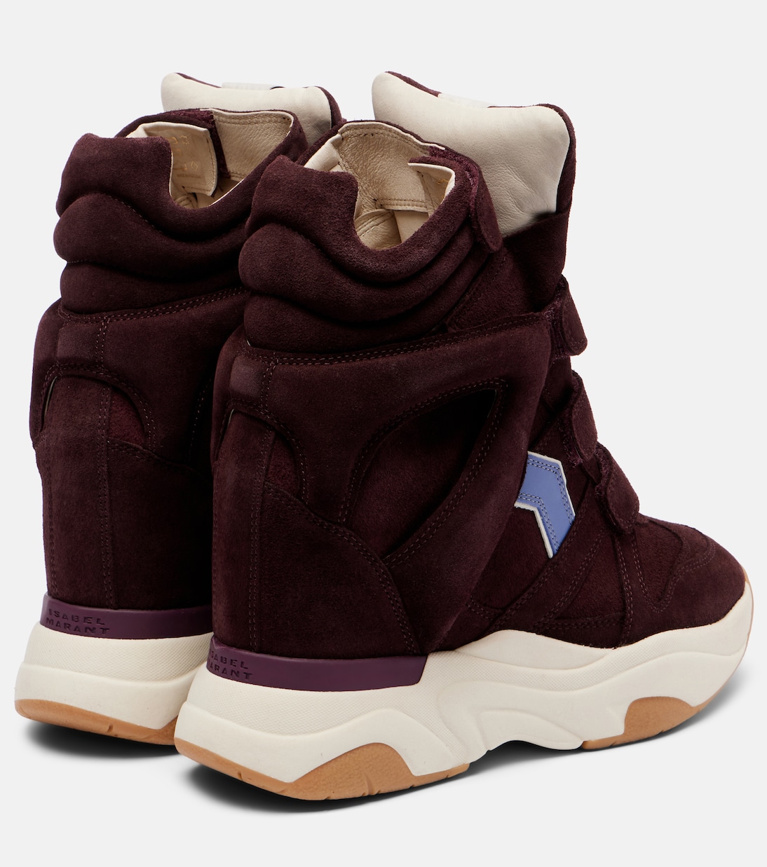Balskee замшевые платформенные кроссовки на высокой подошве Isabel Marant, Plum/Lavender — фото 2