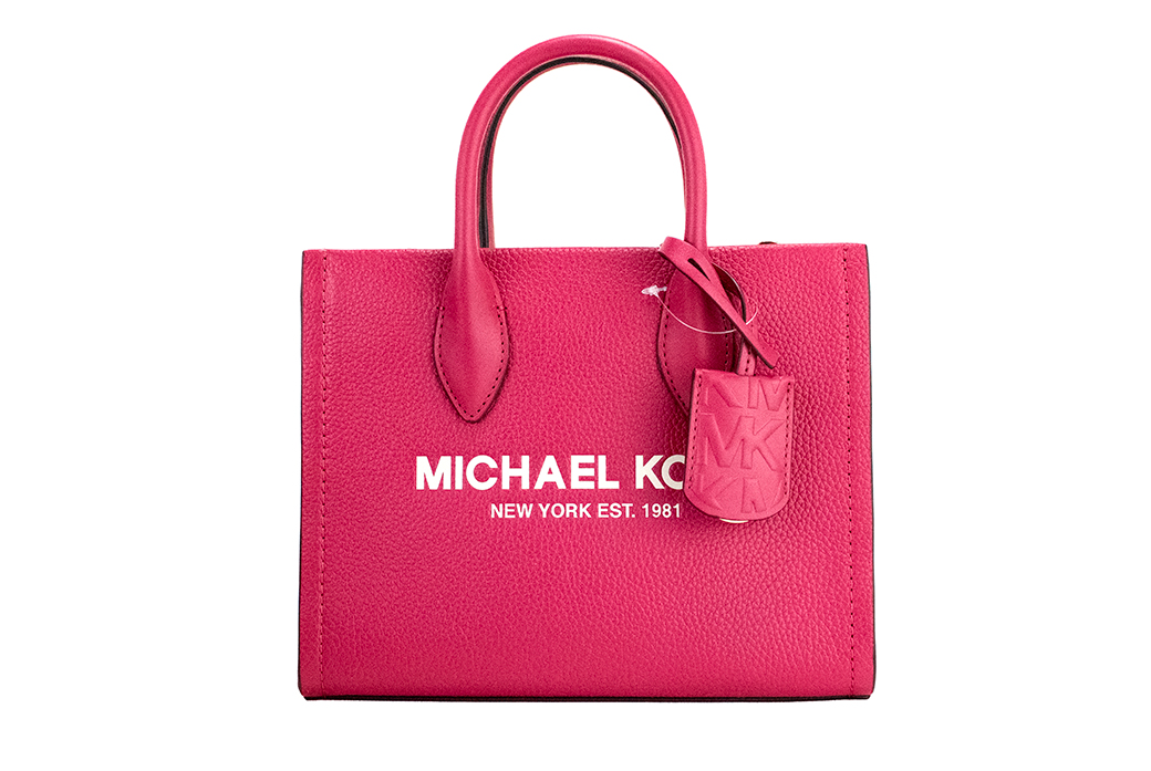 

Сумка-шоппер Mirella Small из ярко-розовой кожи с застежкой-молнией и кросс-боди Michael Kors