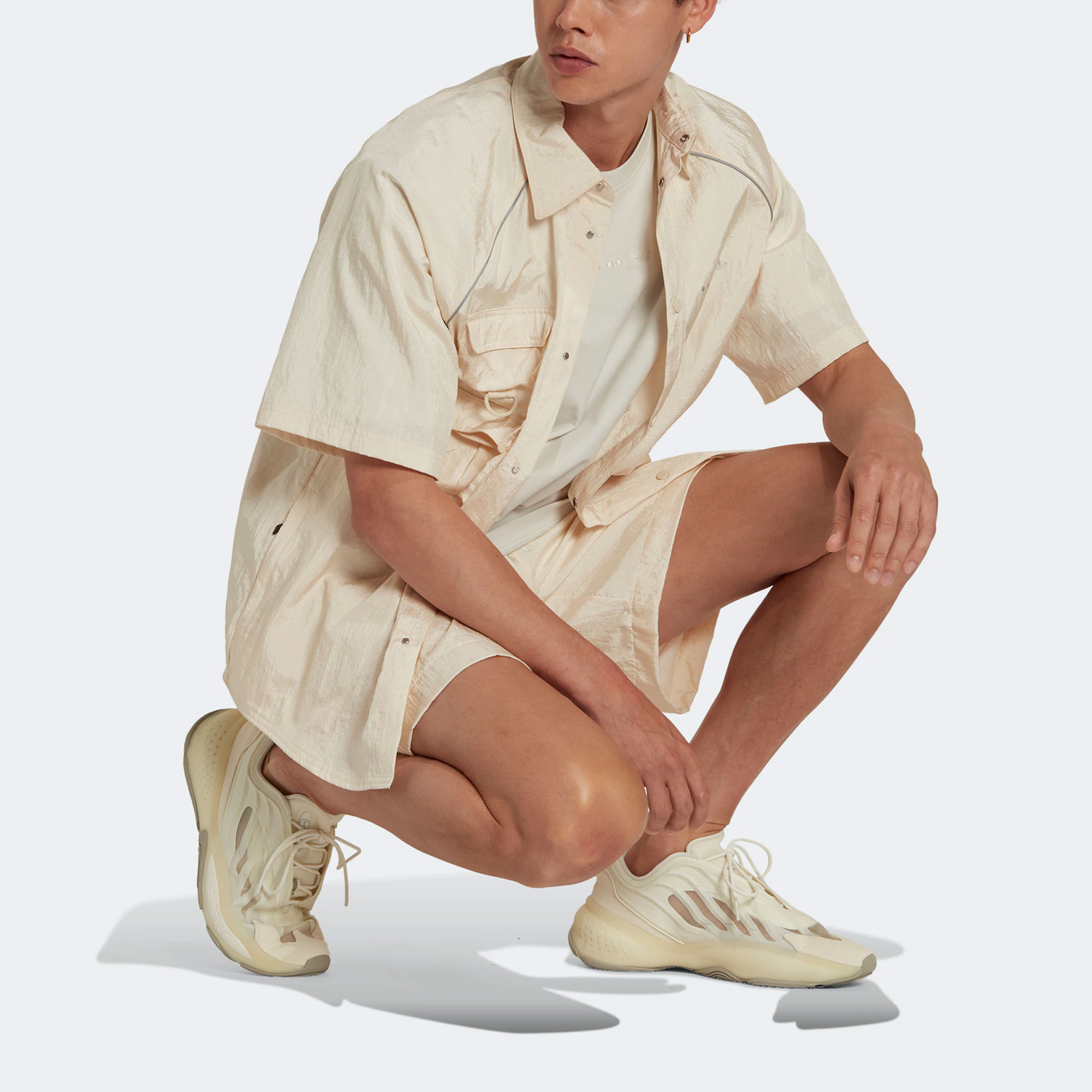 Adidas Originals Шорты Casual мужские Yellow/White — фото 4