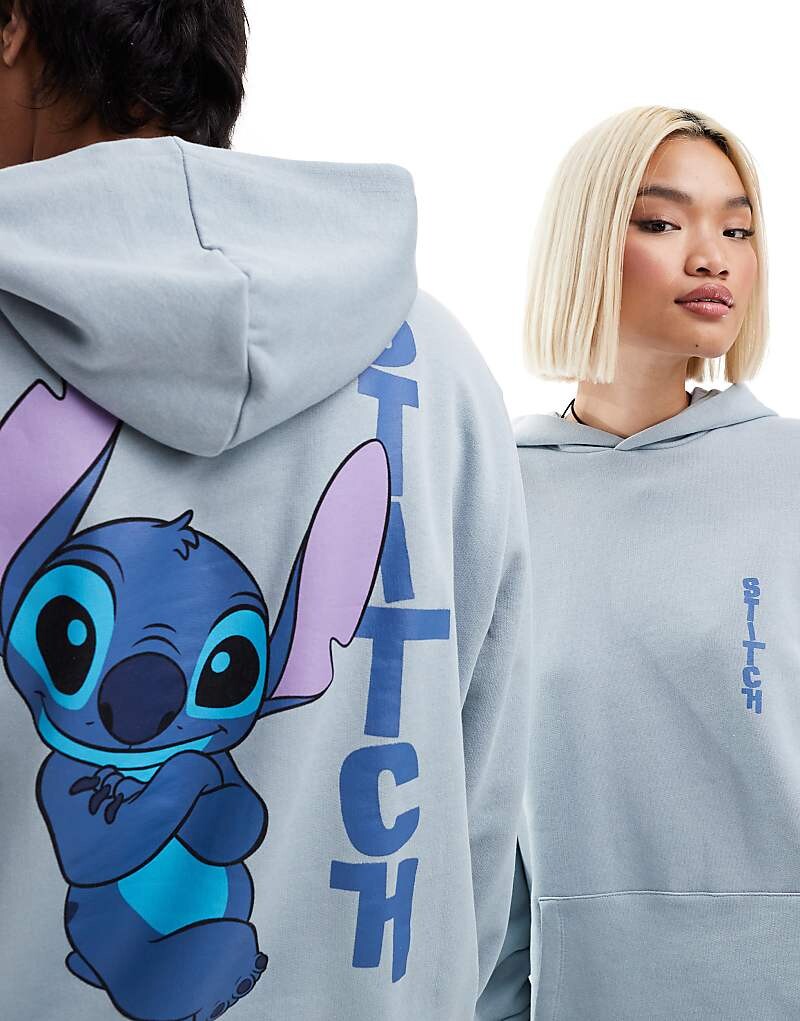 

Серая толстовка унисекс с принтом Stitch ASOS DESIGN Disney