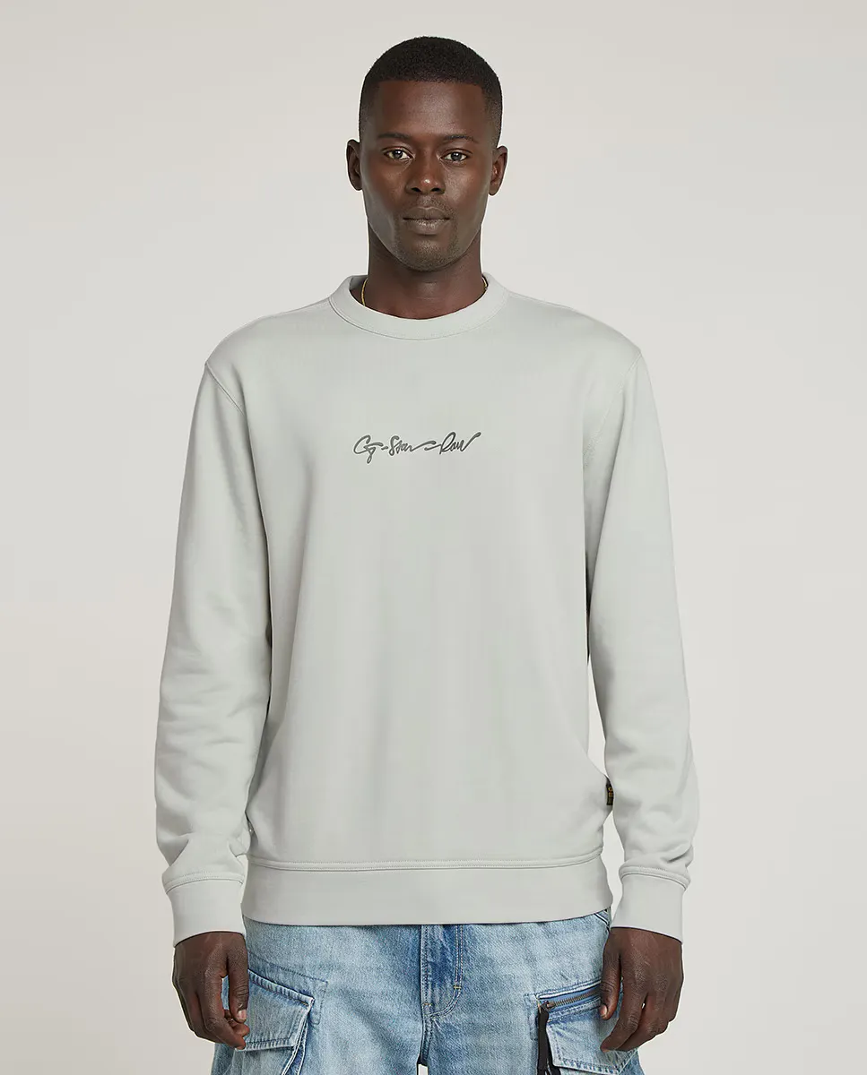 

Мужская толстовка с логотипом G-Script G-Star Raw, серый