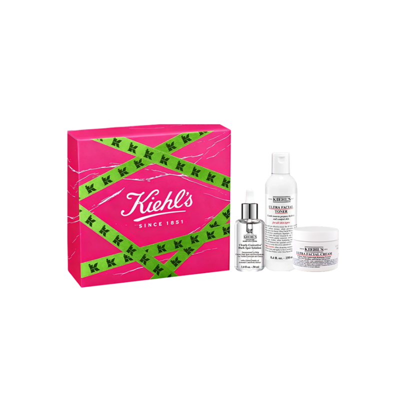 

Keyanshi увлажняющий набор для сияющей кожи уходовая косметика увлажняющий 30мл+250мл+50мл Kiehl's, three-piece set: ampoule serum 30ml+high hydrating toner 250ml+high hydrating cream 50ml