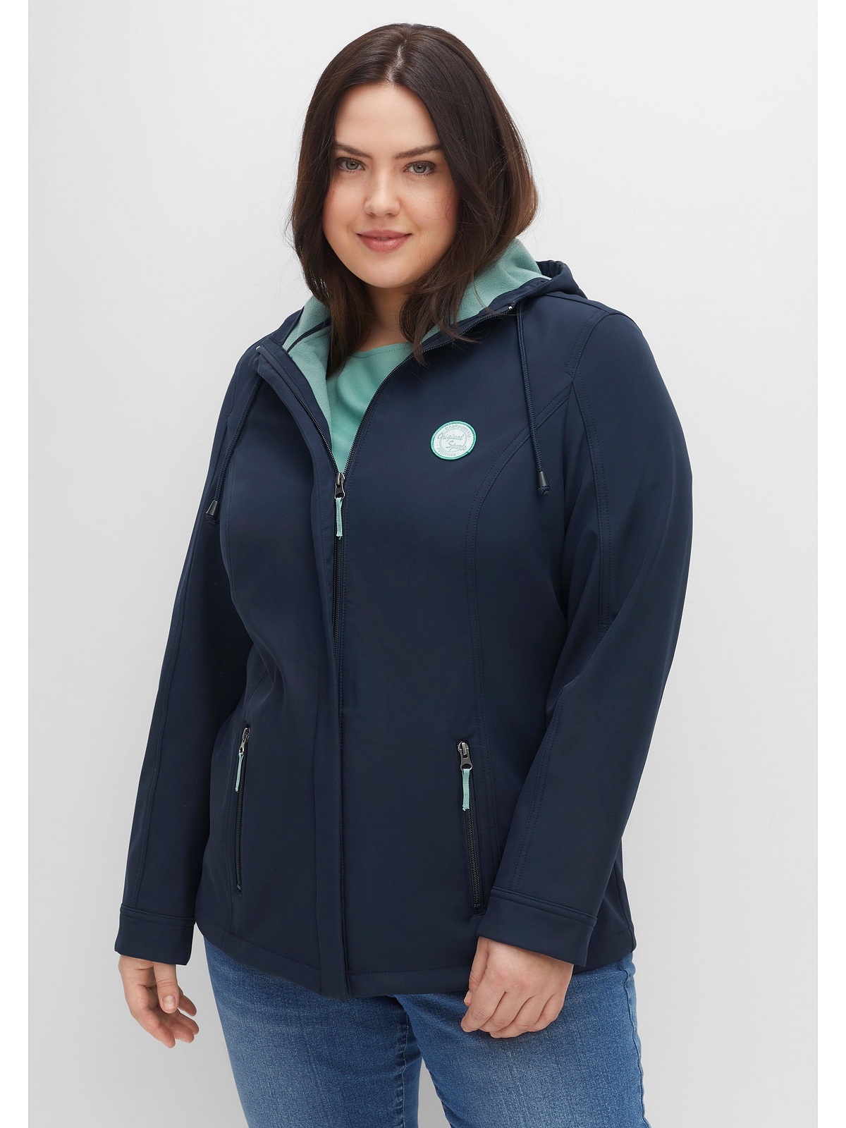 

Куртка sheego Softshell Jacke, ночной синий